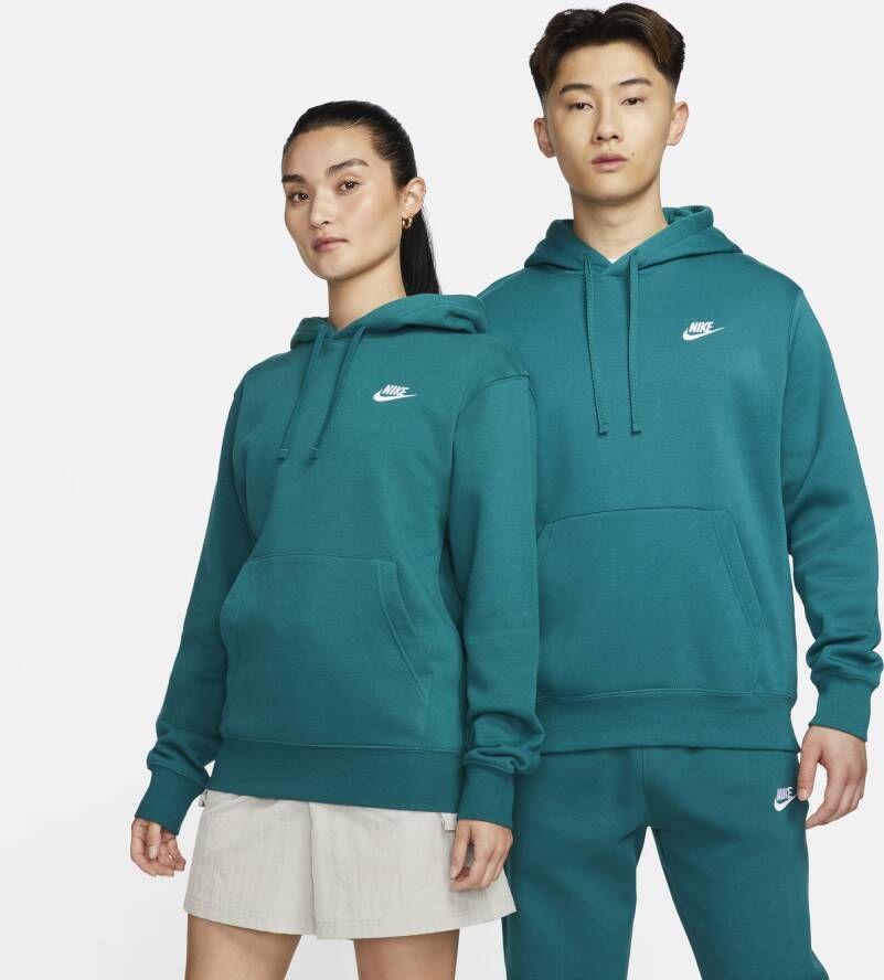 Nike Sportswear Club Fleece Hoodie Geode Teal Blue Heren