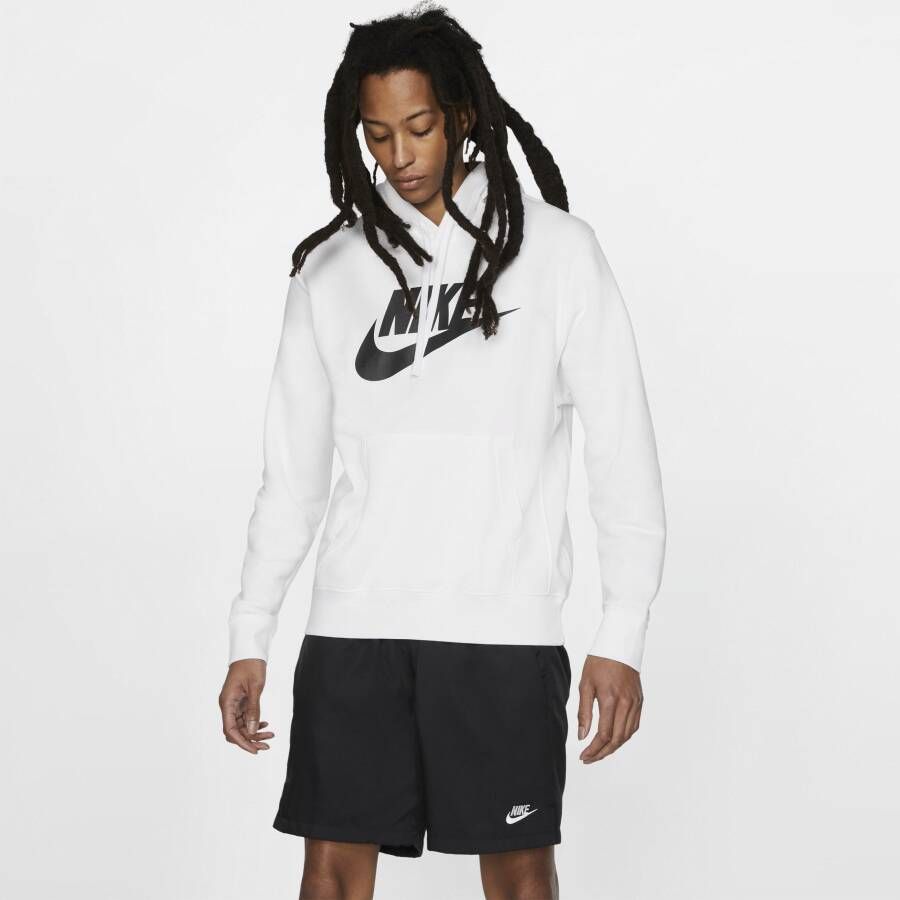 Nike Sportswear Club Fleece Hoodie met graphic voor heren Wit