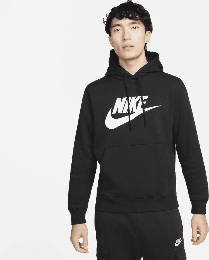 Nike Sportswear Club Fleece Hoodie met graphic voor heren Zwart