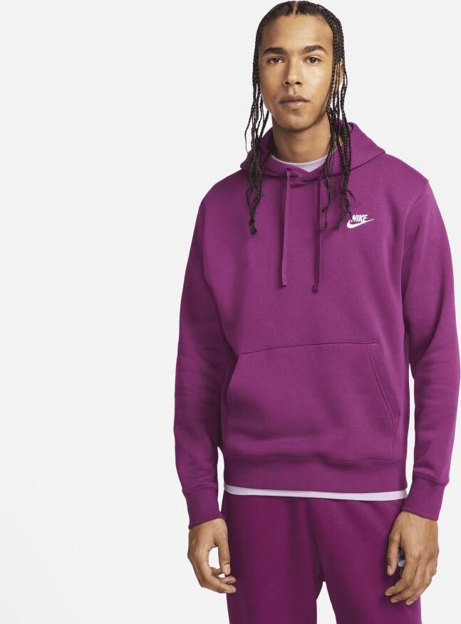 Nike Exclusieve stijl hoodie met fleece stof Purple Heren