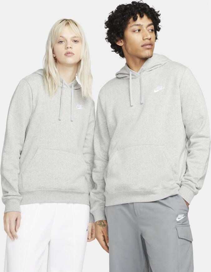 Nike Sportswear Club Grijs Sweater met Capuchon Dames