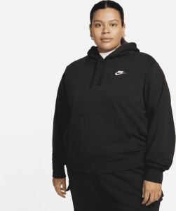 Nike Sportswear Club Fleece Hoodie voor dames (Plus Size) Zwart