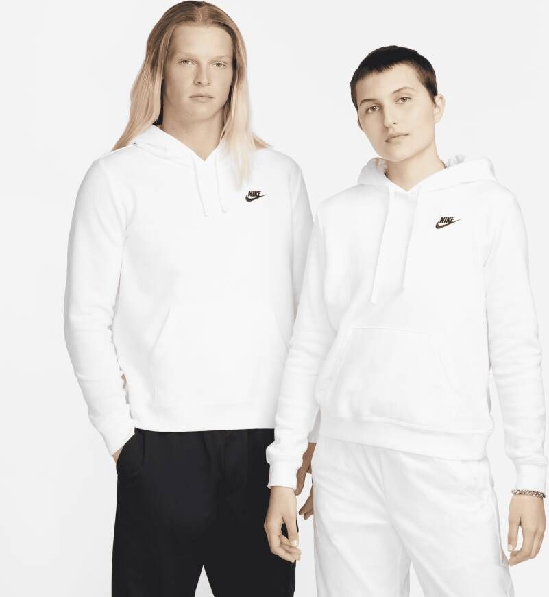 Nike Sportswear Club Fleece Hoodie voor dames Wit