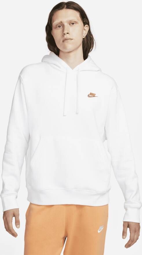 Nike Sportswear Club Fleece Hoodie voor heren Wit