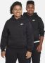 Nike Sportswear Club Fleece hoodie voor kids (ruimere maten) Zwart - Thumbnail 1