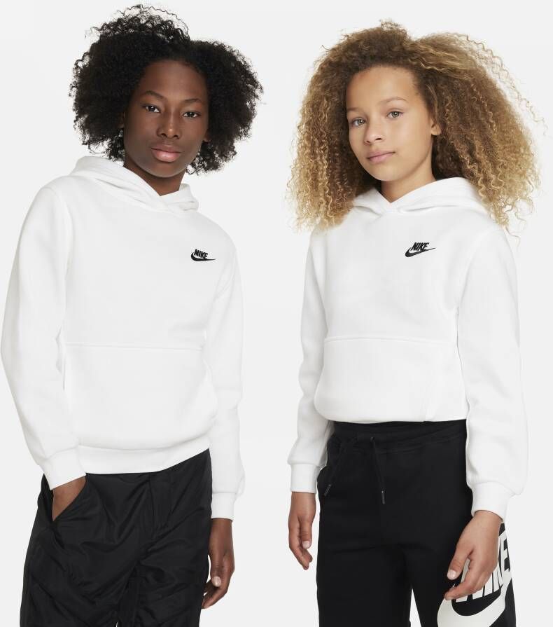 Nike Sportswear Club Fleece Hoodie voor kids Wit