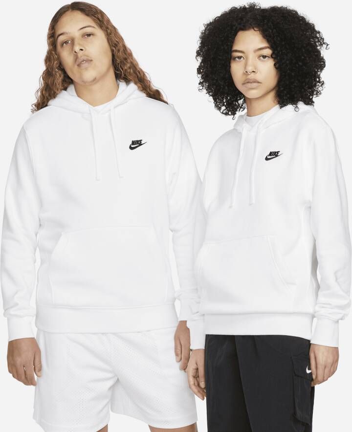 Nike Sportswear Fleece Hoodie White Dames