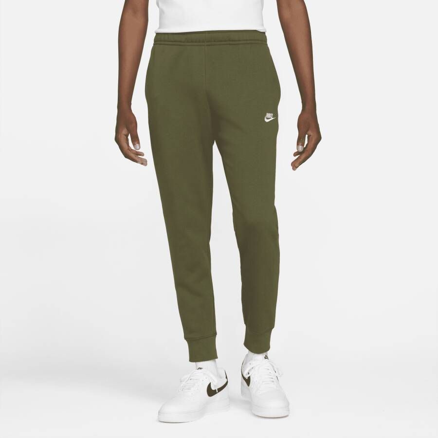 Nike Militair Groene Joggingbroek met Geborduurd Logo Green Heren