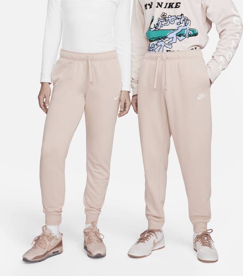 Nike Sportswear Club Fleece Joggingbroek met halfhoge taille voor dames Roze