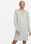 Nike Sportieve Hoodiejurk met Zijsplitten Gray Dames - Thumbnail 1