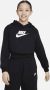 Nike Sportswear Club Fleece korte hoodie voor meisjes Zwart - Thumbnail 1