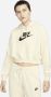 Nike Sportswear Club Fleece Korte oversized hoodie met graphic voor dames Wit - Thumbnail 1