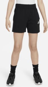 Nike Sportswear Club Fleece meisjesshorts van sweatstof (13 cm) Zwart