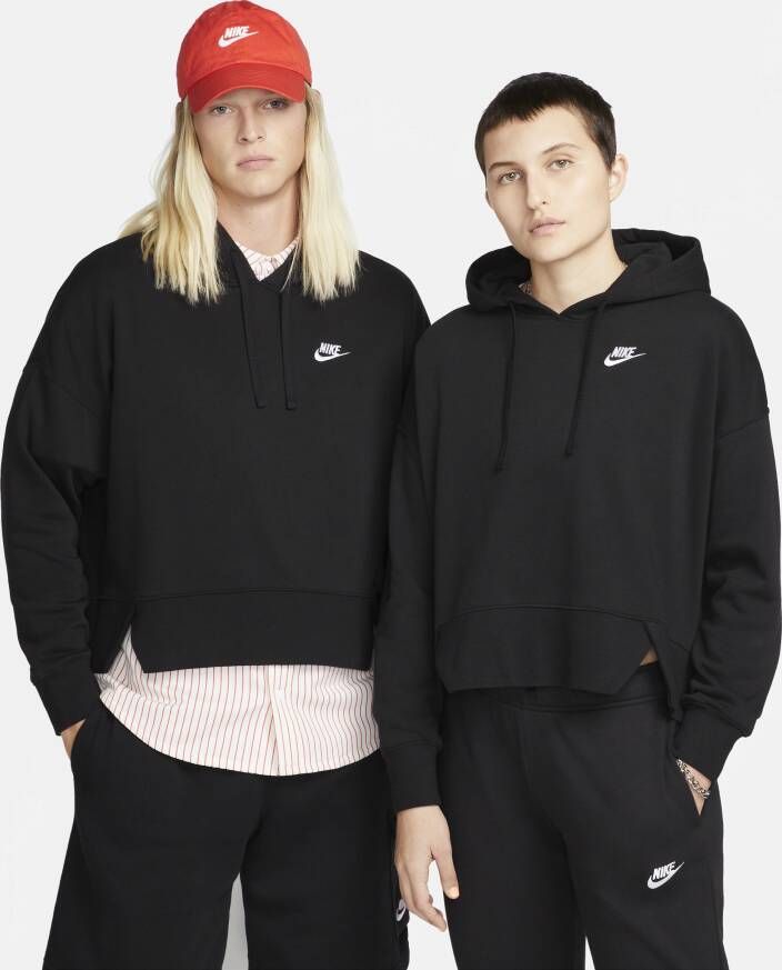 Nike Oversized Hoodie Sportswear Club Fleece Black Dames