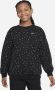 Nike Sportswear Club Fleece oversized sweatshirt voor meisjes Zwart - Thumbnail 1