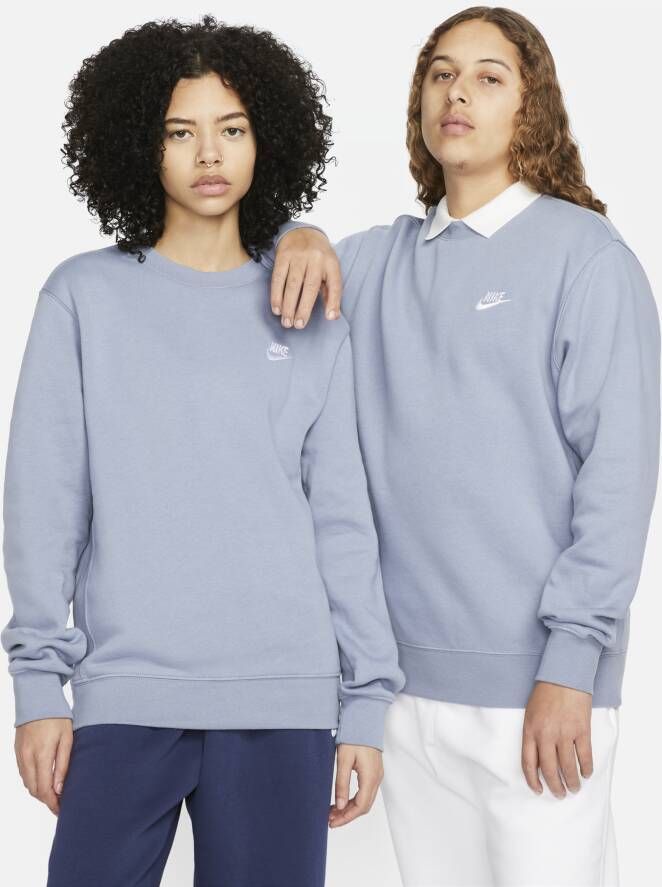 Nike Sportswear Club Fleece Shirt met ronde hals Blauw