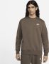 Nike Sportswear Club Fleece Shirt met ronde hals Bruin - Thumbnail 1