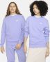 Nike Sportswear Club Fleece Shirt met ronde hals Paars - Thumbnail 2