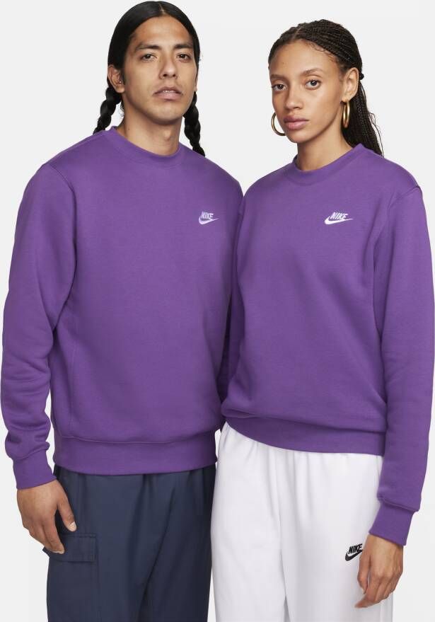 Nike Sportswear Club Fleece Herentop met ronde hals Paars