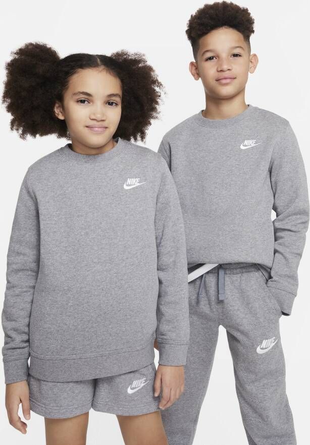 Nike Sportswear Club Fleece Sweatshirt voor kids Grijs
