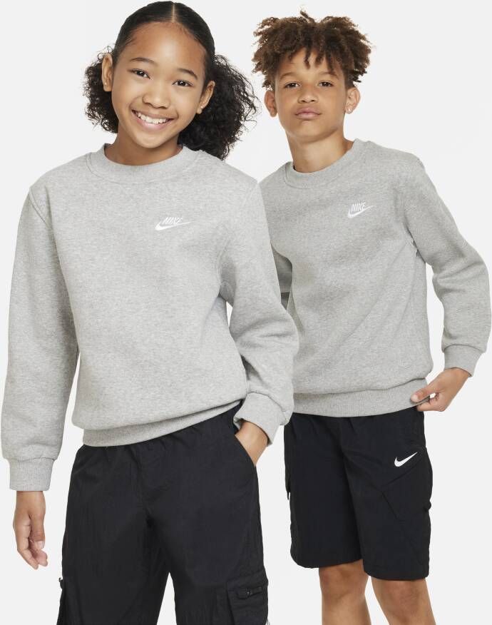 Nike Sportswear Club Fleece Sweatshirt voor kids Grijs