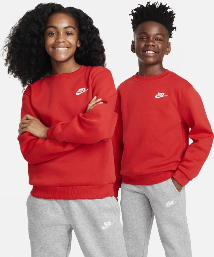 Nike Sportswear Club Fleece Sweatshirt voor kids Rood