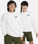 Nike Sportswear Club Fleece sweatshirt voor kids Wit - Thumbnail 1