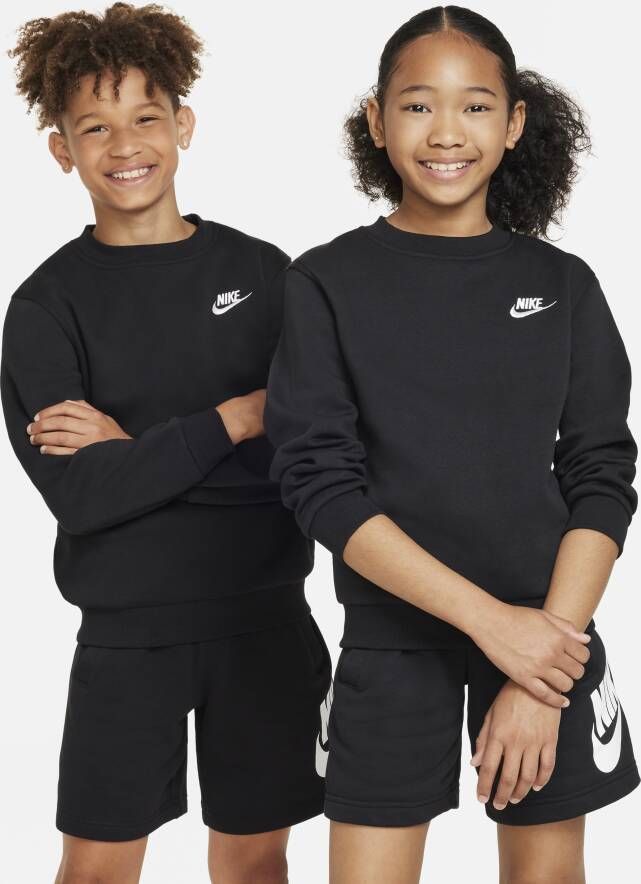 Nike Sportswear Club Fleece Sweatshirt voor kids Zwart