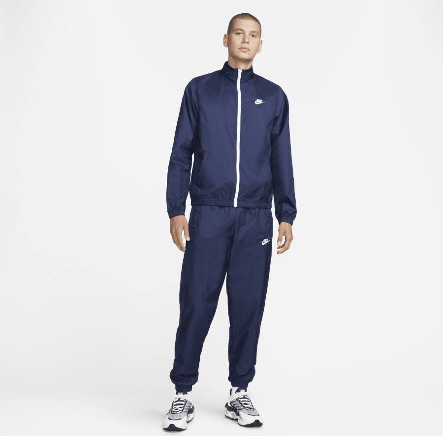 Nike Sportswear Club Geweven trainingspak met voering voor heren Blauw