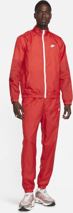 Nike Sportswear Club Lined Woven Track Suit Trainingspakken Kleding university red white maat: XL beschikbare maaten:M XL