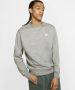 Nike Sportswear Club Herenshirt van sweatstof met ronde hals Grijs - Thumbnail 1