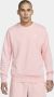 Nike Sportswear Club Herenshirt van sweatstof met ronde hals Roze - Thumbnail 1
