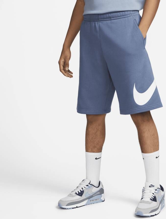 Nike Club Men's Graphic Shorts Sportshorts Kleding diffused blue white white maat: S beschikbare maaten:S M L XL