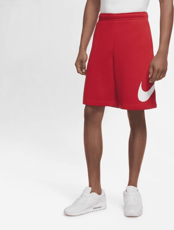 Nike Pluche Tracksuit Broek Rood Wit Sportkleding Red Heren