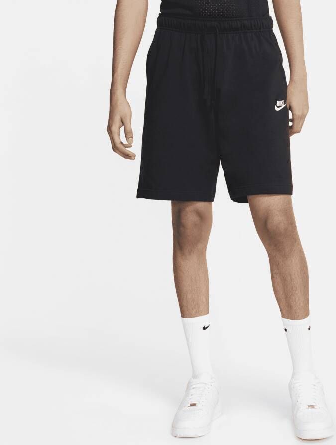 Nike Zwarte Heren Casual Shorts Club Bv2772 Zwart Heren