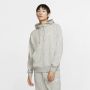 Nike Klassieke Zip Hoodie in Donkergrijs Heather & Wit Gray Heren - Thumbnail 2
