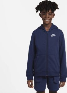 Nike Sportswear Club Hoodie met rits voor kids Blauw