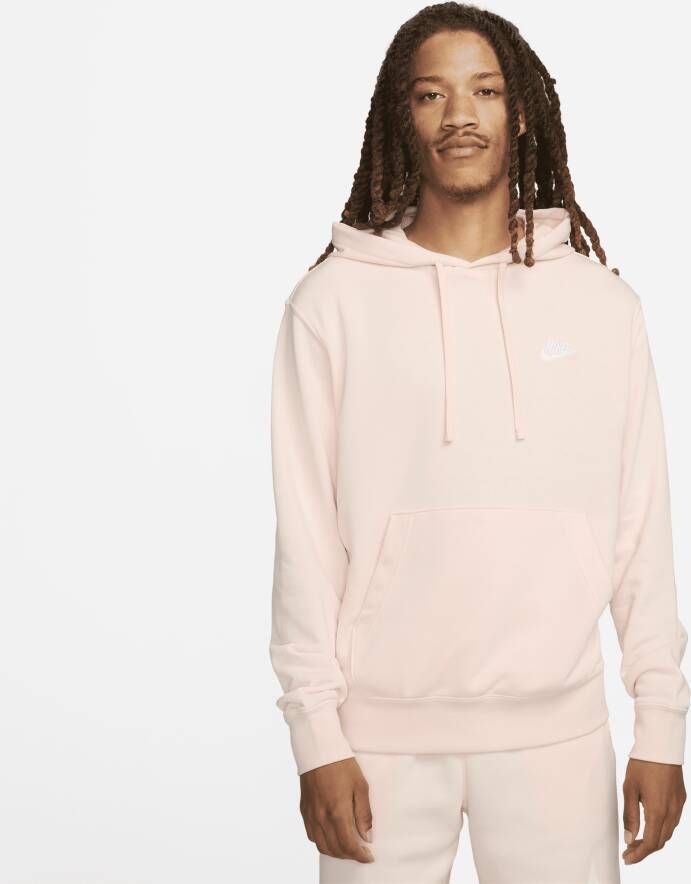 Nike Sportswear Club Hoodie Lichtgewicht Sweatshirt Pink Heren