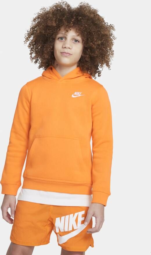 Nike Sportswear Club Hoodie voor kids Oranje
