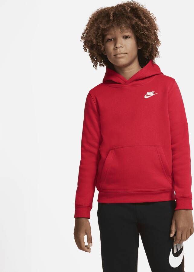Nike Sportswear Club Hoodie voor kids Rood