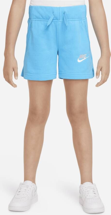 Nike Sportswear Club Meisjesshorts van sweatstof Blauw