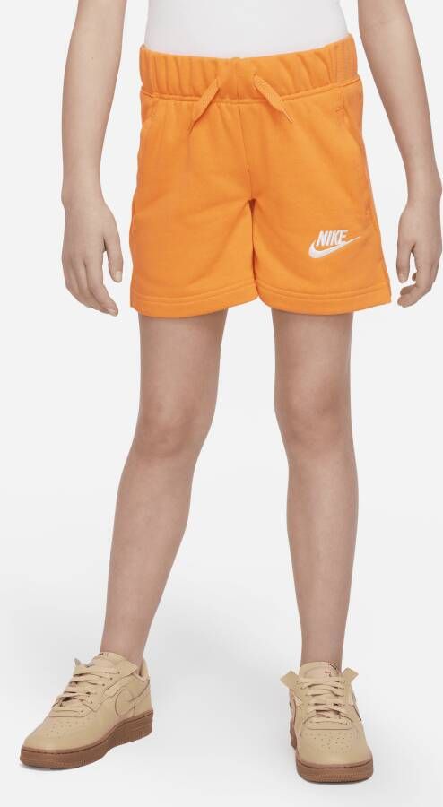 Nike Sportswear Club Meisjesshorts van sweatstof Oranje