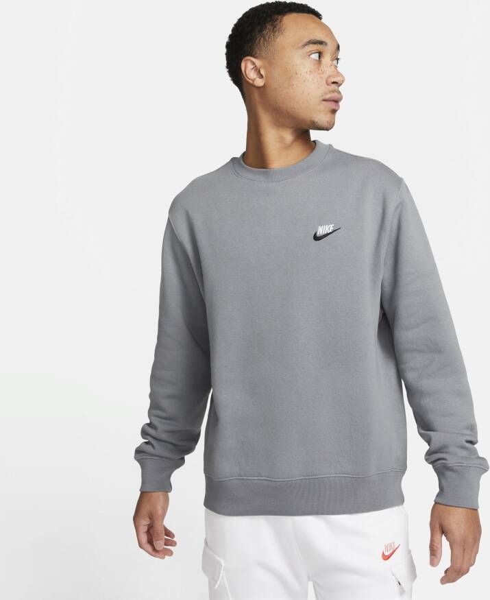 Nike Sportswear Club Sweatshirt van fleece voor heren Grijs