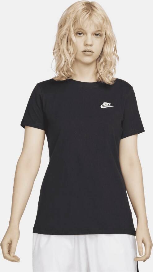 Nike Sportswear Club T-shirt voor dames Zwart