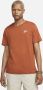Nike Sportswear Club T-shirt T-shirts Kleding dark russet maat: XL beschikbare maaten:S M L XL - Thumbnail 3