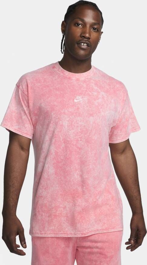 Nike Sportswear Club Wash Shortsleeve Tee T-shirts Kleding pinksicle sail maat: M beschikbare maaten:S M L