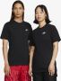 Nike Sportswear Club T-shirt T-shirts Kleding black black white maat: XXL beschikbare maaten:S M L XL XXL - Thumbnail 5