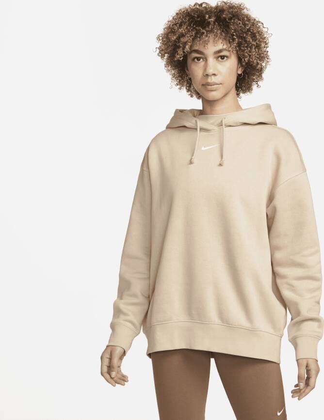 Nike Sportswear Collection Essentials Oversized fleecehoodie Bruin