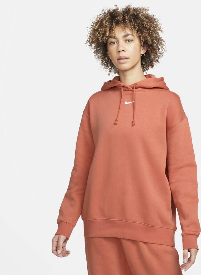 Nike Sportswear Collection Essentials Oversized fleecehoodie Oranje