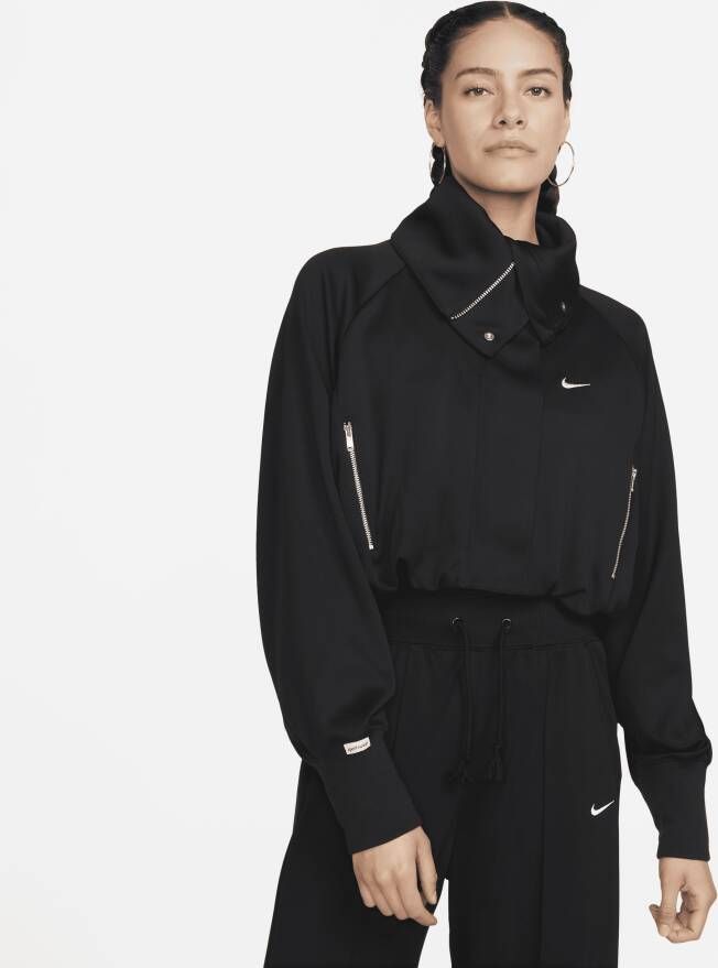 Nike Sportswear Collection oversized kort trainingsjack voor dames Zwart